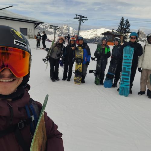 Snowboard- Anfänger Gruppe PLMI mit Lehrer
