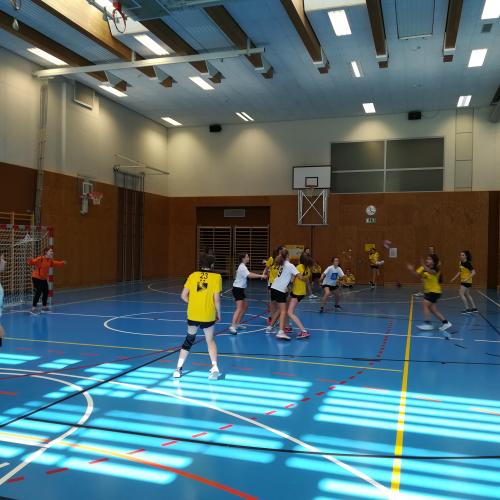 Sieg der BRG-Mannschaft in der Vorrunde Handball Schulcup