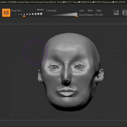 Bild mit 3D-Kopf