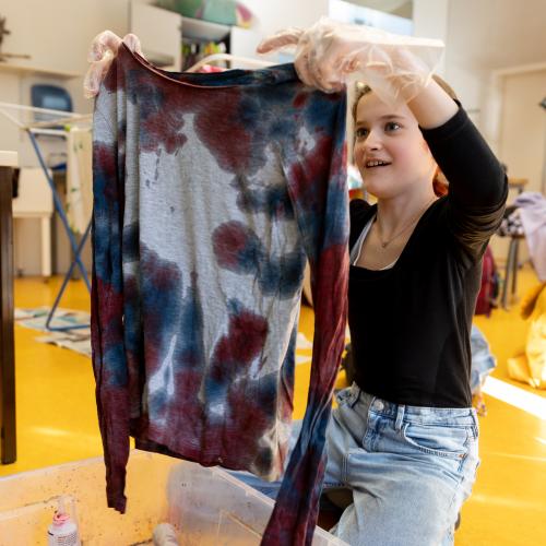 Batiken und Bleach Dye