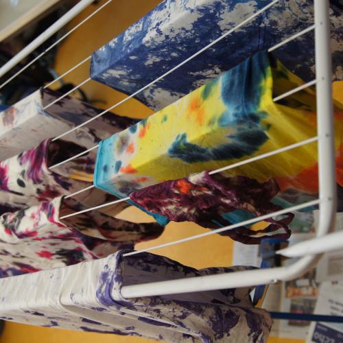 Batiken und Bleach Dye