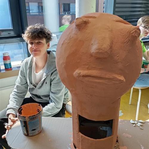 Kreativ Tage , Open Studio Schülerinnen 5b Klasse  