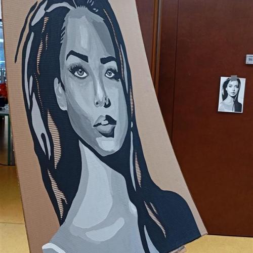 Kreativ Tage , Open Studio Schülerinnen 5b Klasse  
