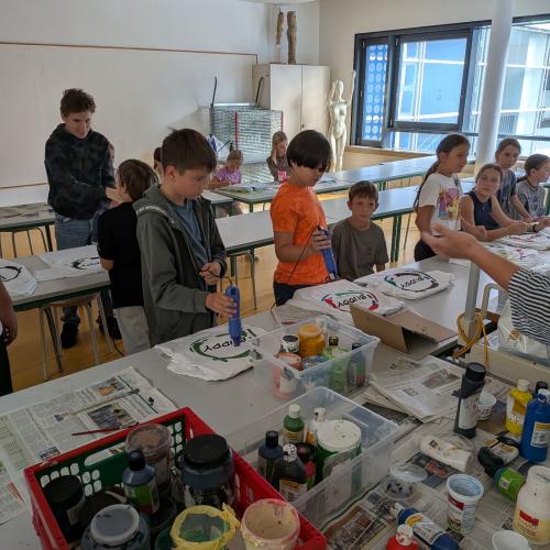 Die Jungs beim Arbeiten