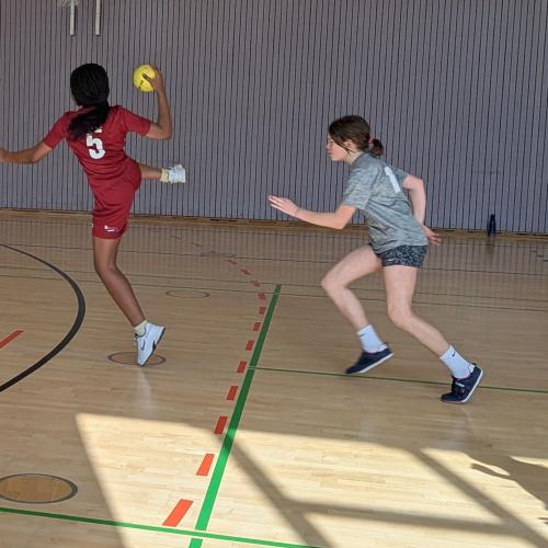 Marigt beim Sprungwurf