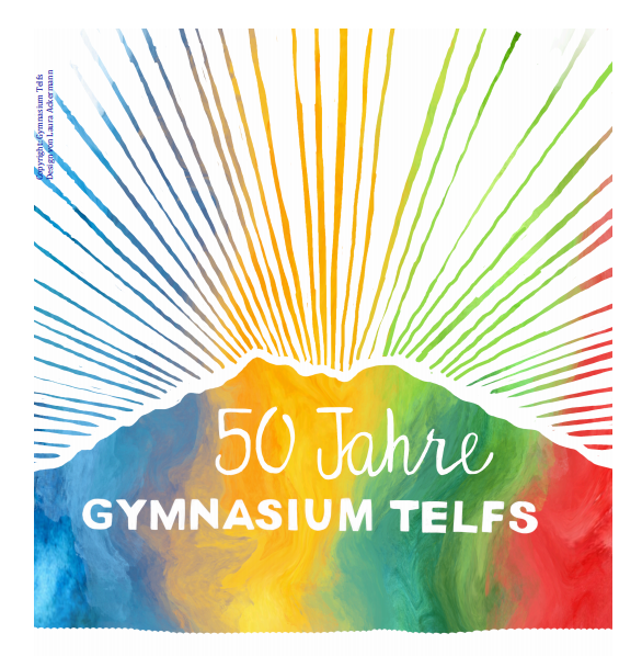 Gymnasium Telfs 50 Jahre Logo