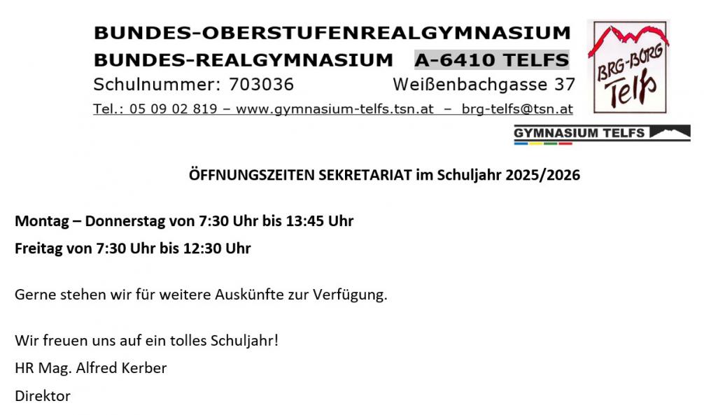 Öffnungszeiten