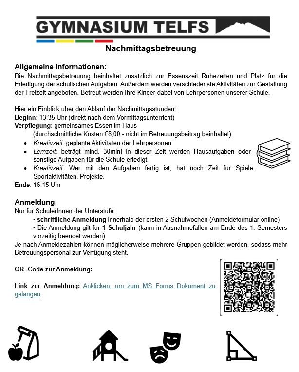 Nachmittagsbetreuung