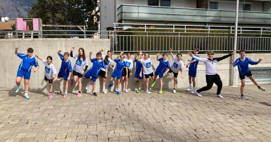 Teilnehmer am Junior Handball aus Telfs