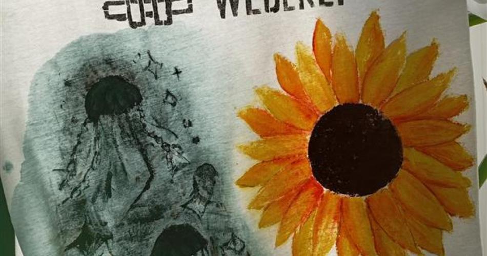  Schülerinnen der 6b bei der Kleiderbemalung in der Kulturweberei. Am 19. Oktober haben Schülerinnen der Kreativklasse 6b in der Kulturweberei Telfs bei der Kleiderbemalung und -verschönerung für getauschte Kleider gesorgt.