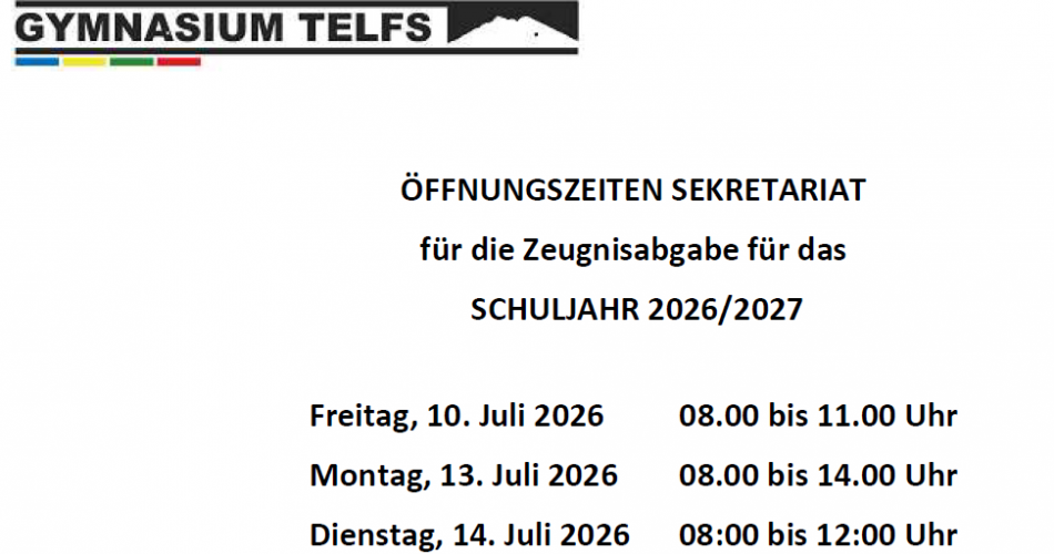 Öffnungszeiten
